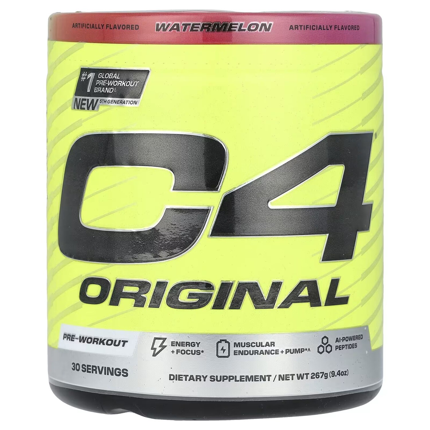 

C4 Original, Предтренировочный комплекс, арбуз, 9,4 унции (267 г) Cellucor