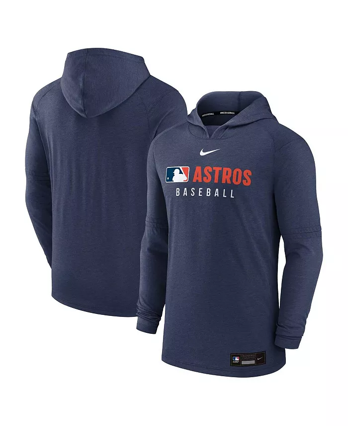 

Мужская худи из трикотажа с эффектом хизер в цвете navy из коллекции Authentic Collection Houston Astros Nike