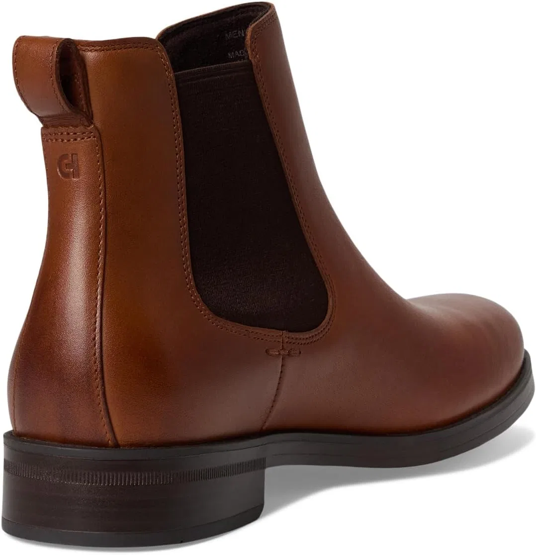 Мужская обувь Cole Haan - ботинки Newmark Grand Chelsea, 2-Brtsh Tan Dk Choco — фото 3