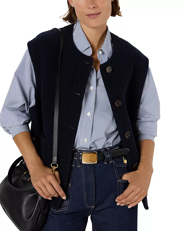 

Шерстяная куртка Нольвенн Gerard Darel, синий