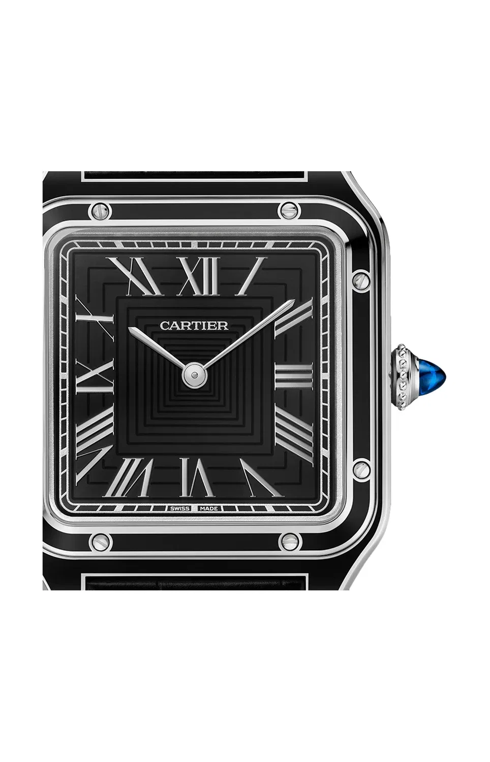 Сантос-Дюмон, большая модель, сталь, ручной механизм - WSSA0046 CARTIER, золотой — фото 4
