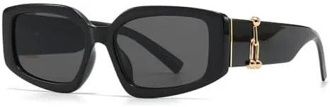 

Винтажные солнцезащитные очки для женщин 2026 года, квадратные, модные мужские солнцезащитные очки UV400, ретро-солнцезащитные очки для мужчин MTZJH, C1 Black Grey