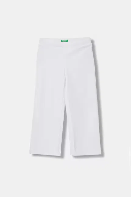 Спортивные штаны из мягкого хлопка модель Spodnie dresowe dziecięce United Colors of Benetton, белый
