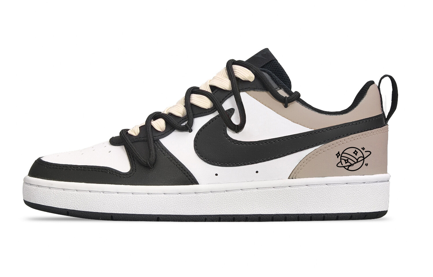

Кроссовки Nike Court Borough Kids' Skateboarding Shoes Grade School, черный