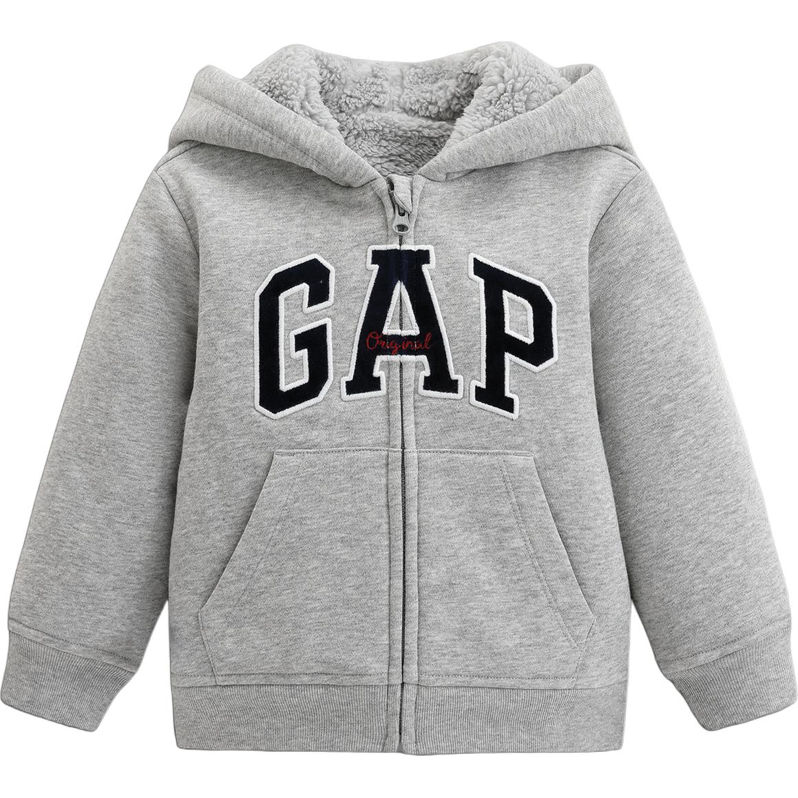 

Свитшот для младенцев и малышей GAP, светло-серый