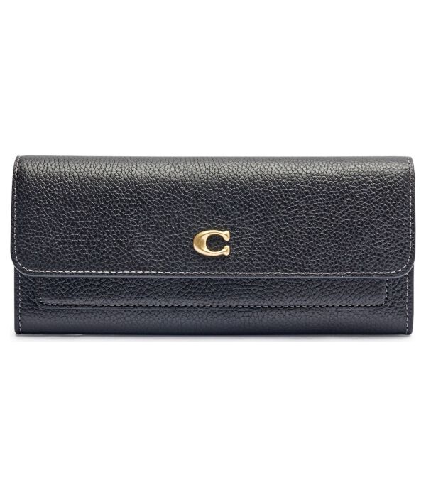 

Кожаный кошелек Coach, черный