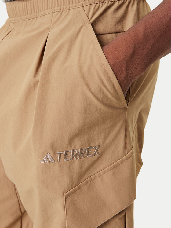 Уличные брюки loose fit Terrex Xploric JM7424 Adidas, бежевый — фото 4