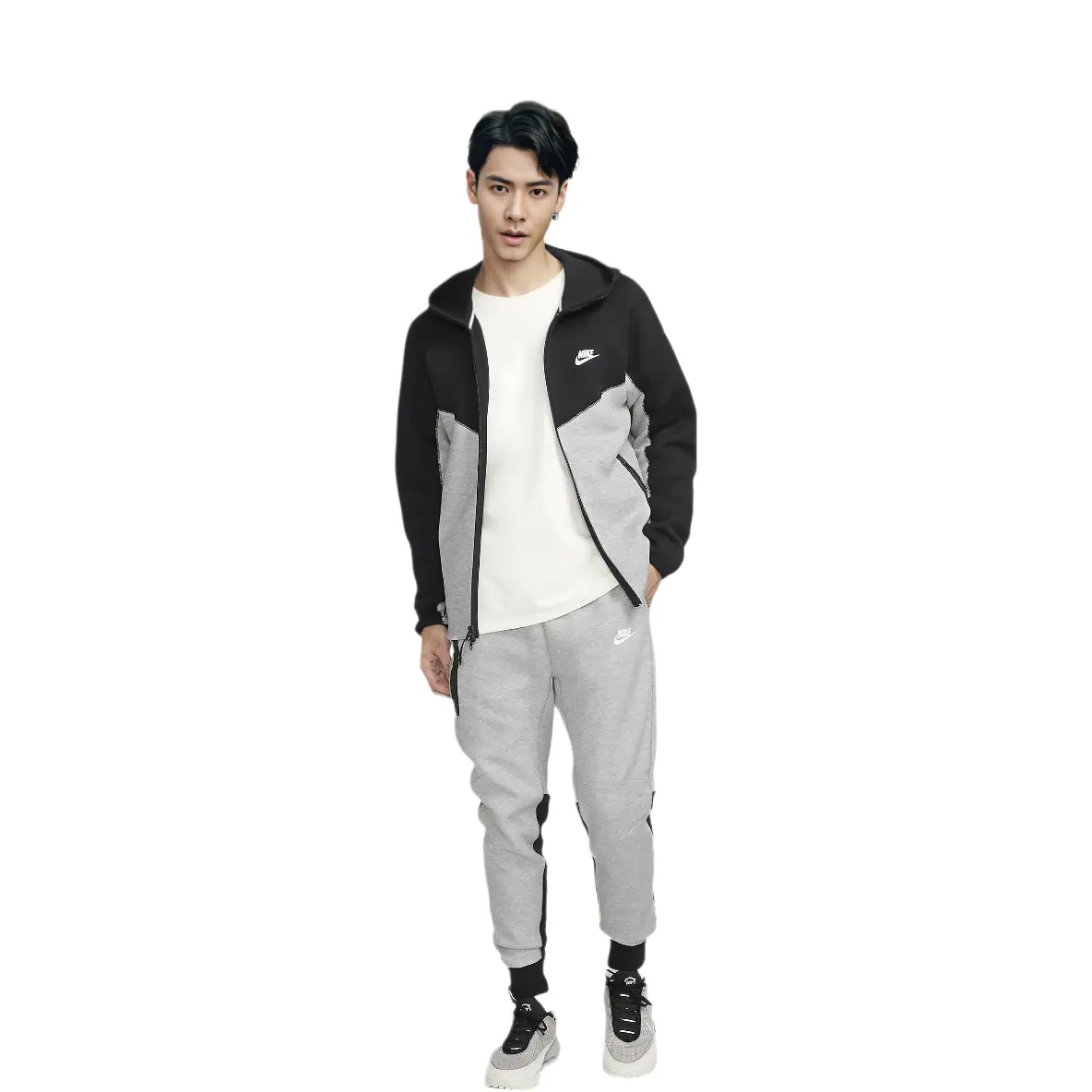 

Толстовка с капюшоном Sportswear Tech Fleece Windrunner Full-Zip Nike, черный