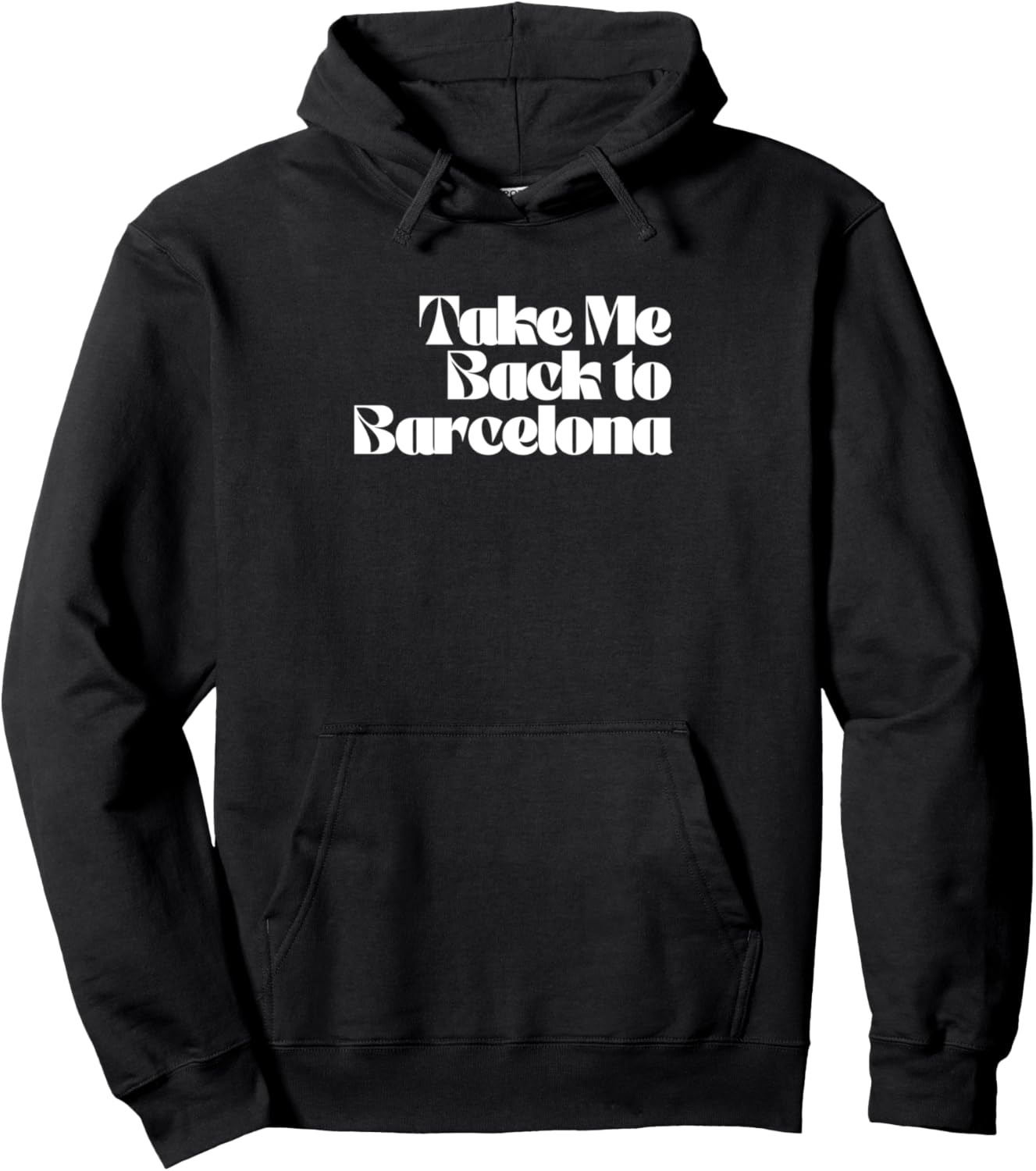 

Худи Вернись в Барселону для весенних каникул и медового месяца Honeymoon Vacation Souvenirs From Barcelona Co., черный