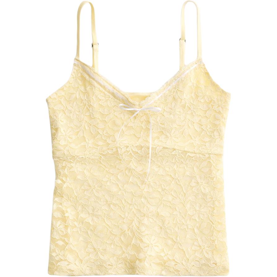 

Hollister Топ женский светло-желтый