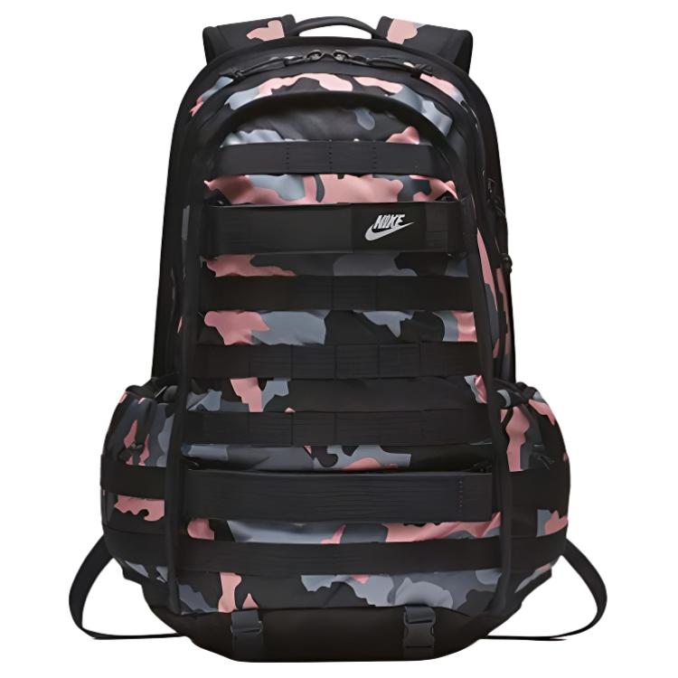 

Nike Розовый камуфляжный рюкзак из полиэстера, Pink Camouflage