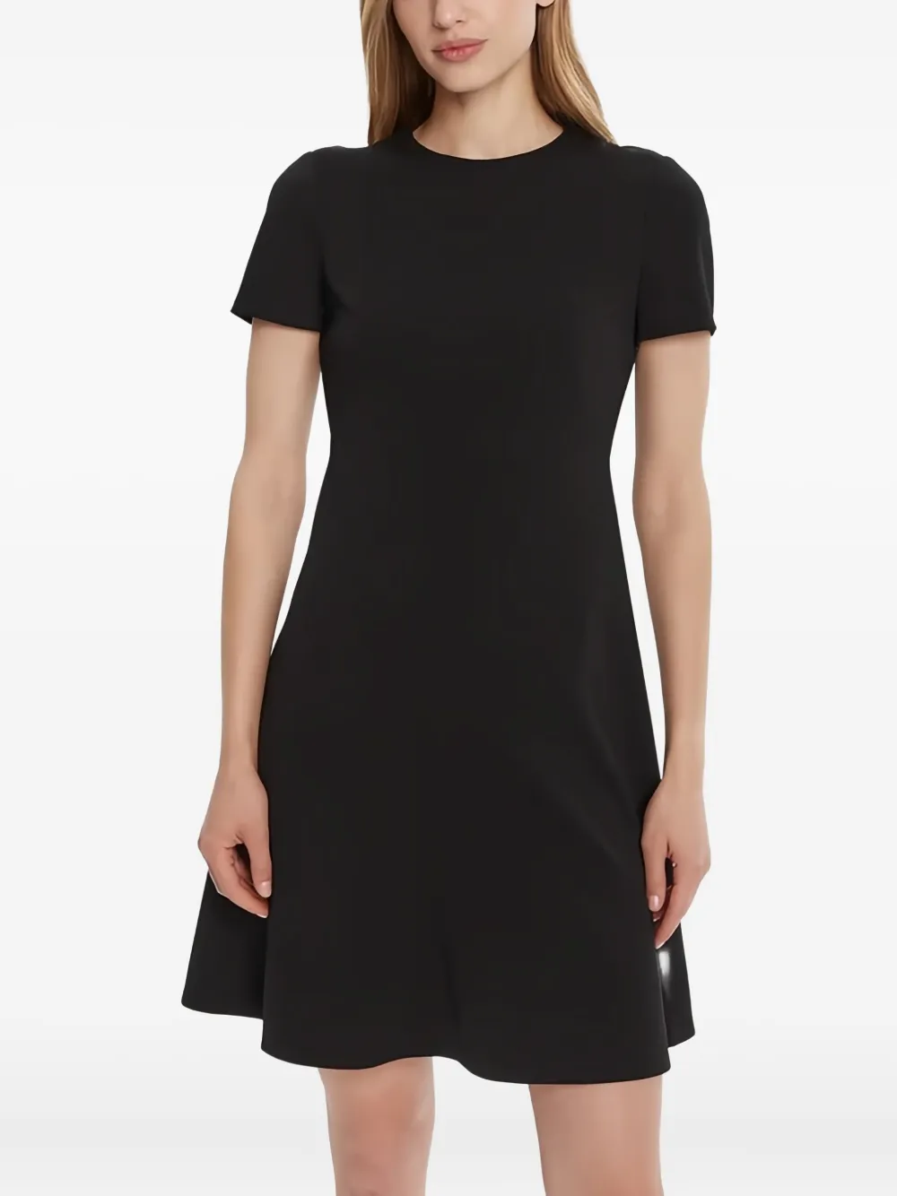 

Мини-платье с короткими рукавами и вставками Calvin Klein, черный