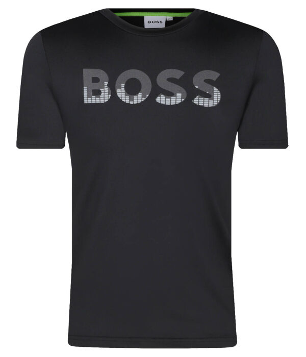 

Футболка детская Boss Kidswear с логотипом бренда, черный