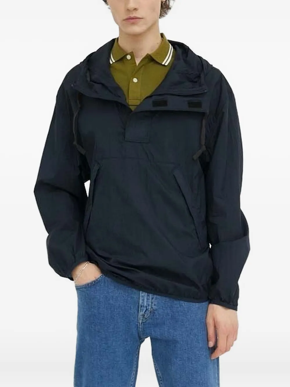 

Куртка с капюшоном и завязками G-Star RAW, синий