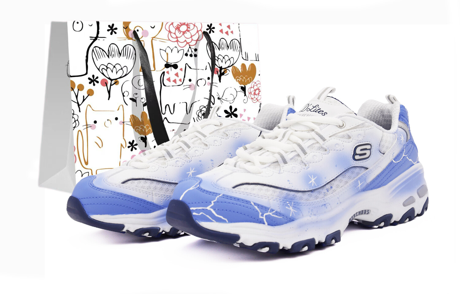 

Кроссовки Skechers Chunky Sneakers Women's Low-top White/blue, голубой, Синий, Кроссовки Skechers Chunky Sneakers Women's Low-top White/blue, голубой