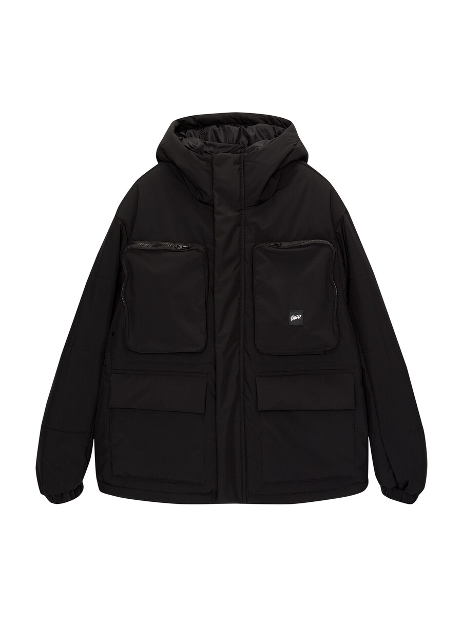 

Зимняя куртка Pull&Bear, черный