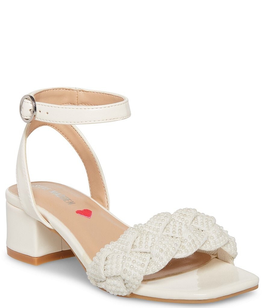 

Туфли Steve Madden для девочек с украшением из жемчуга J-Oppal (молодежная), слоновая кость