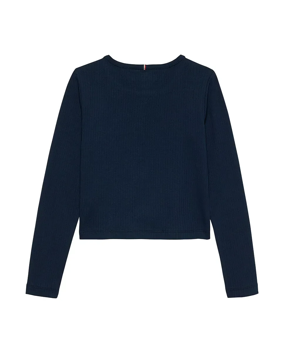 Водолазка для девочки с длинным рукавом Tommy Hilfiger, синий — фото 2