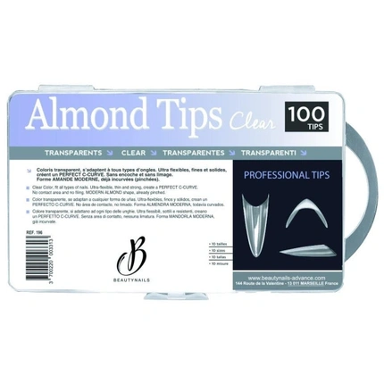 

Искусственные ногти Bna Almond Clear Transparent Tips X100