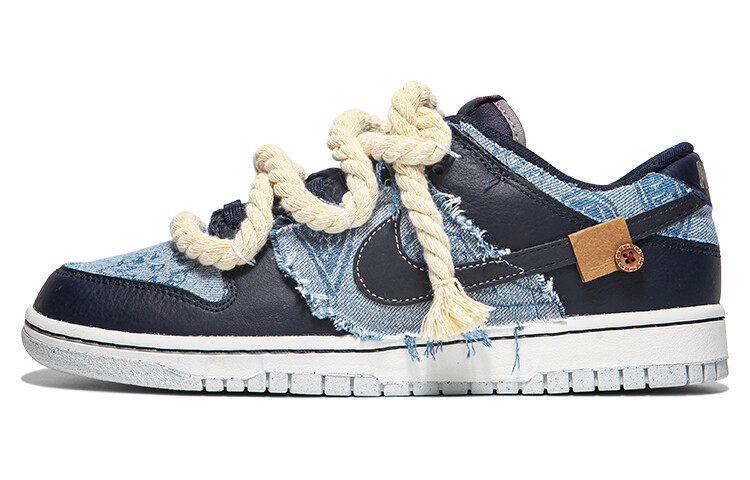 

Кроссовки Nike Dunk Skateboard Shoes Men Low-Top Black Blue