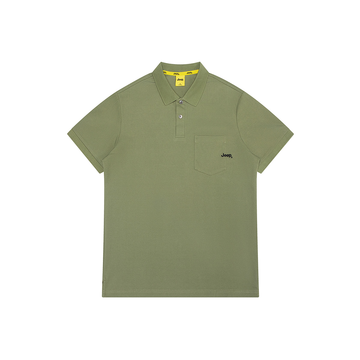 

Jeep Футболка поло Unisex Green Polo Collar тонкая прямая посадка