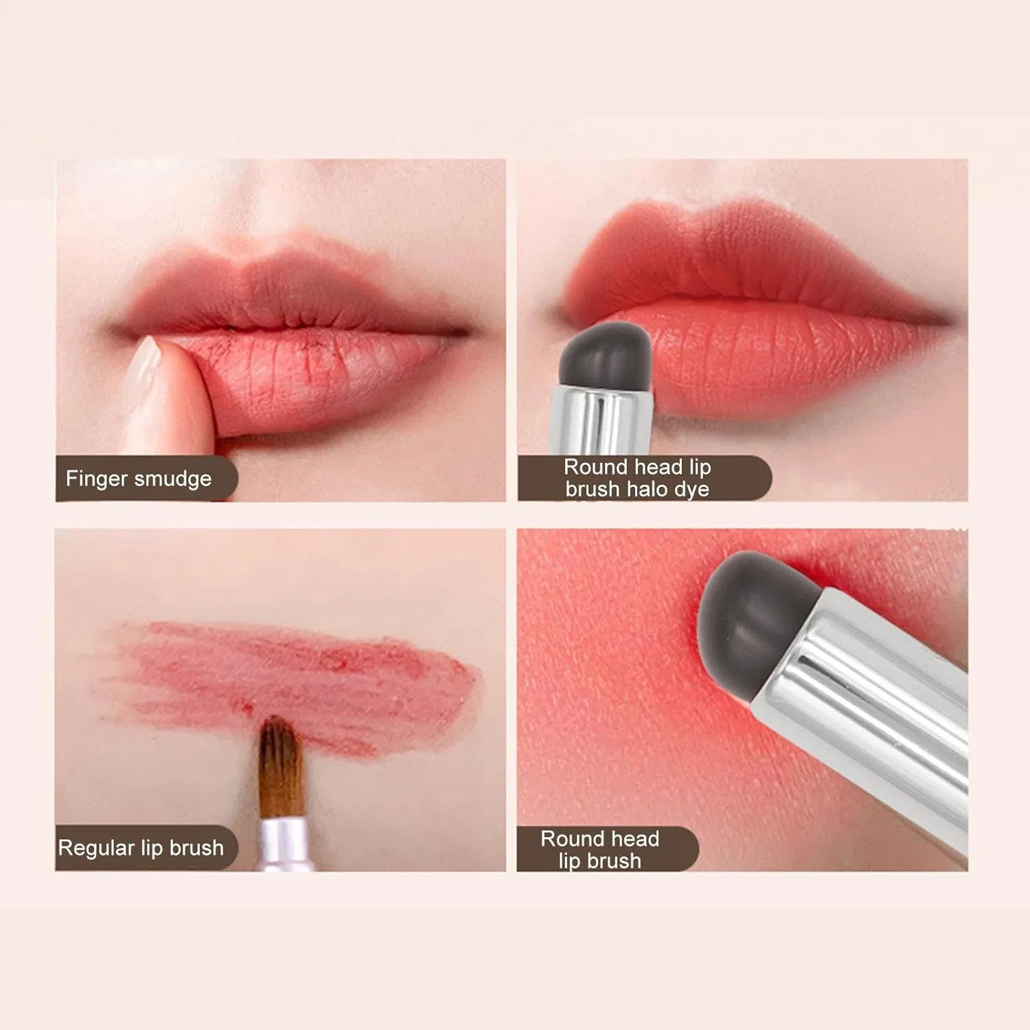 Силиконовая кисть для губ Mini Silicone Lip Brush, белый — фото 3