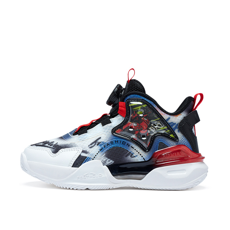 

Баскетбольные кроссовки Mecha Series Mid Top для детей и подростков BIG WASP, черный/белый