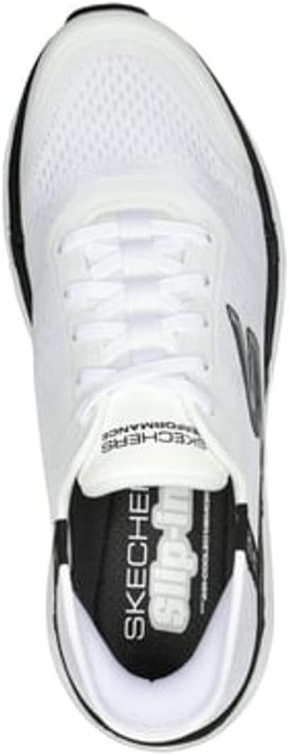 Мужские кроссовки Skechers Max Cushioning Slip-ins - для тренировок, бега и ходьбы с амортизирующей стелькой из мемори-пены, белый — фото 3