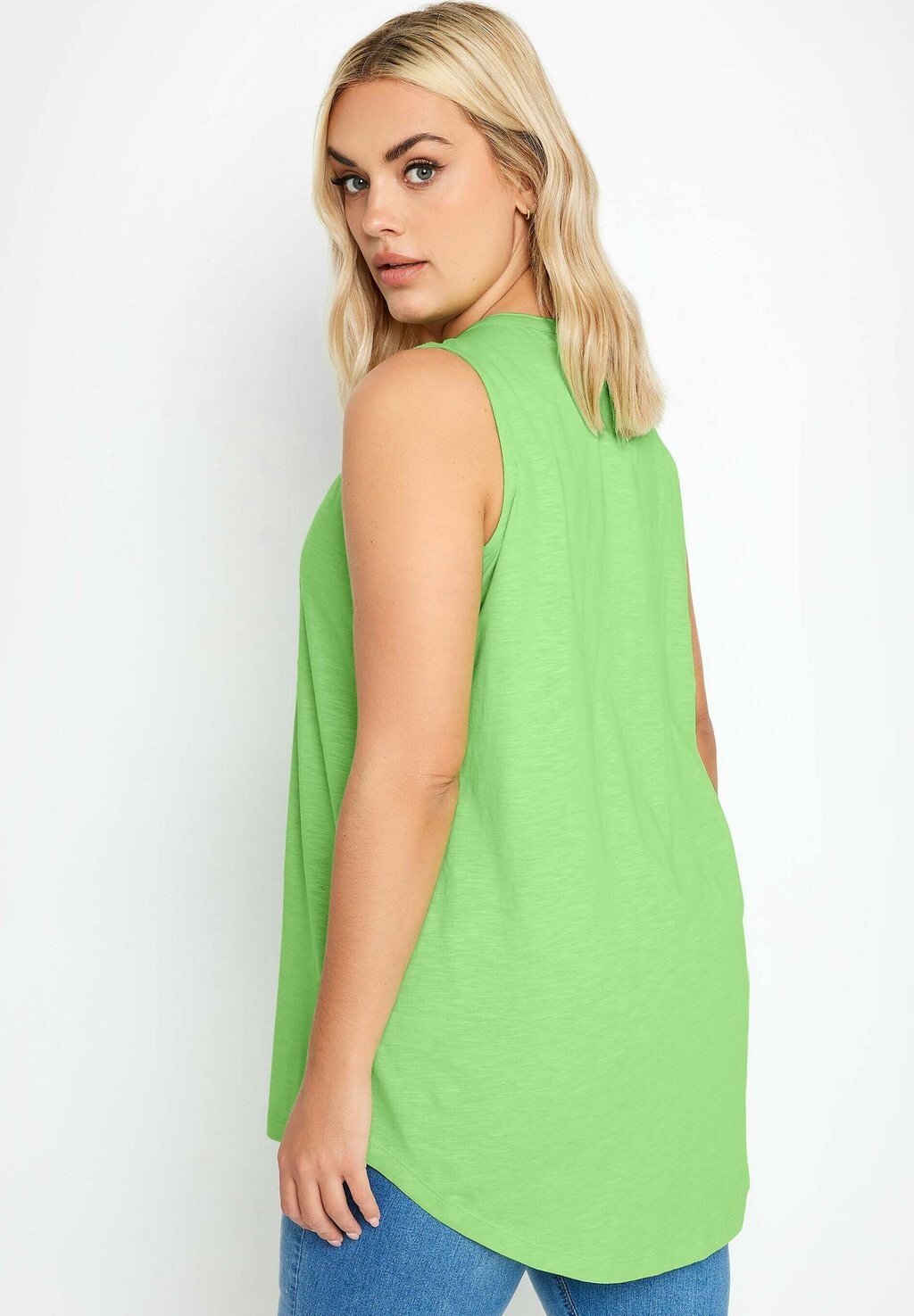 

Топ HENLEY Yours Clothing, флуоресцентный зеленый