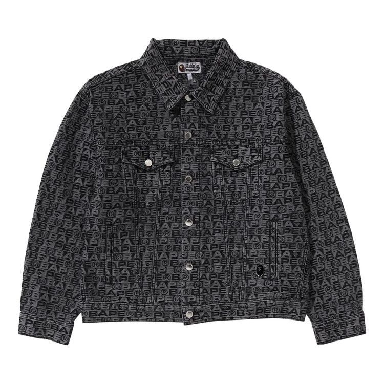 

Куртка BAPE Lux Sport Pattern Jacquard Denim Trucker Jacket, Black