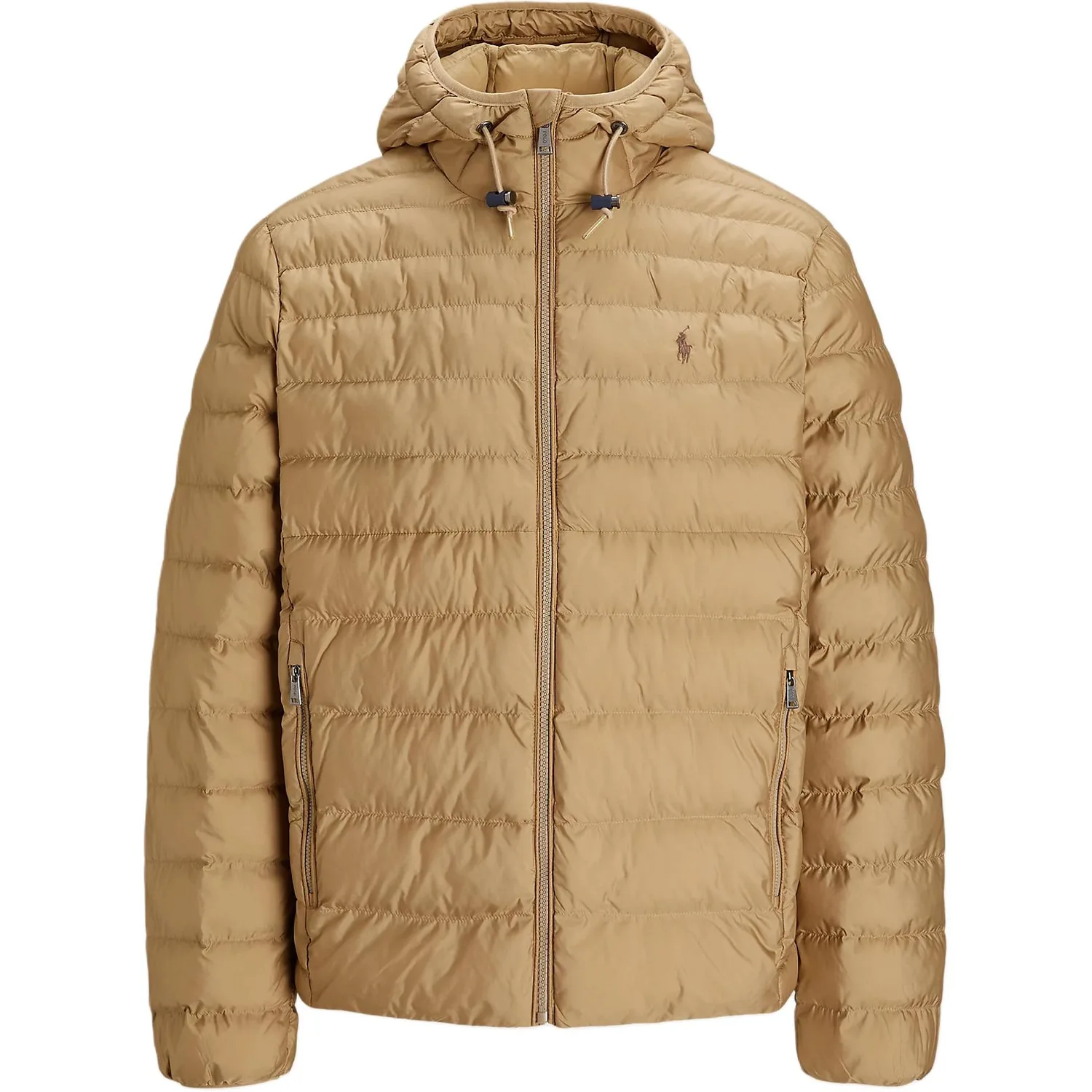 Куртка худи с молнией стеганая Polo Ralph Lauren, хаки