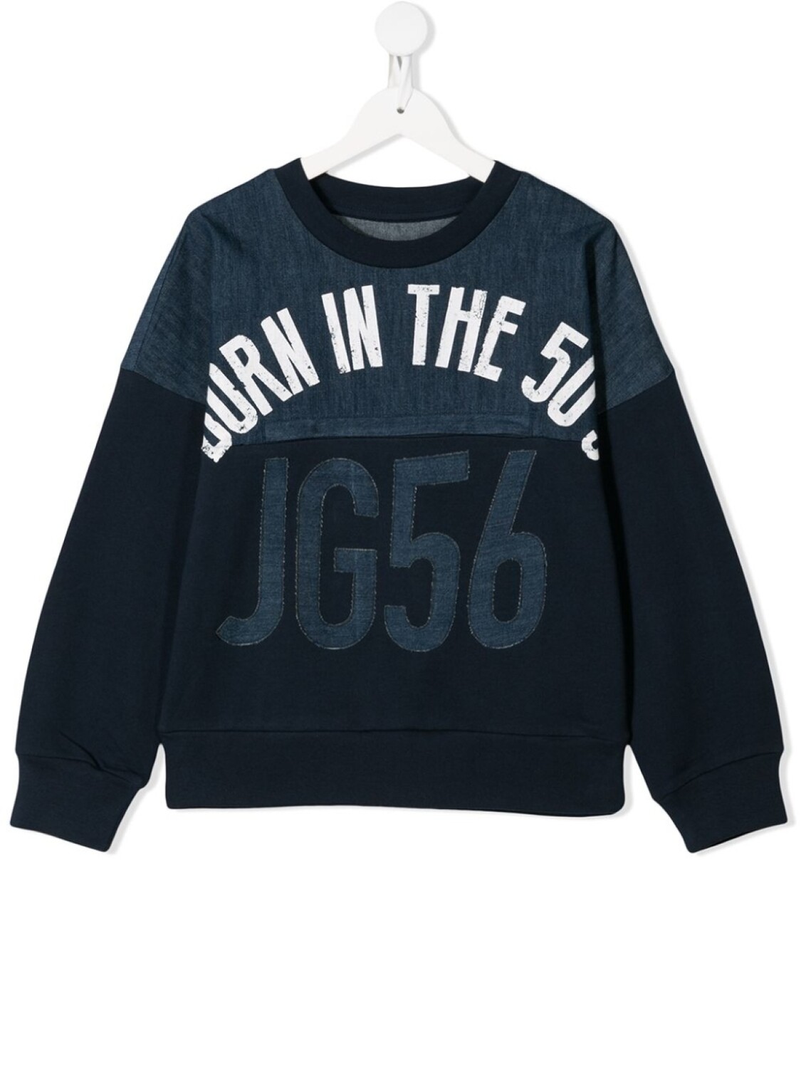 

Толстовка с принтом John Galliano Kids, синий