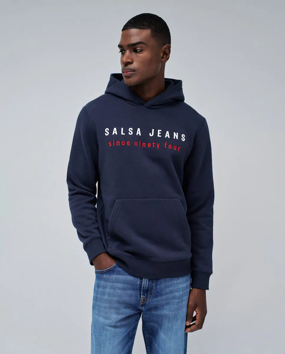 

Мужская толстовка с логотипом Salsa Jeans, синий