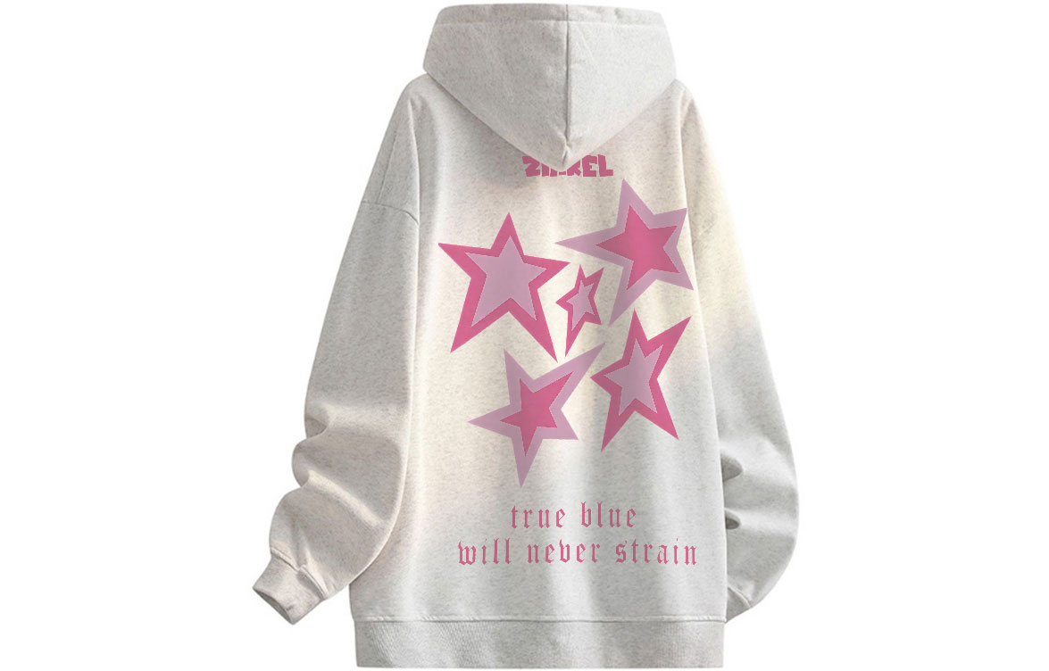 

Толстовка Unisex Hooded Moderate Heavyweight ZIAREL, белый heather серый