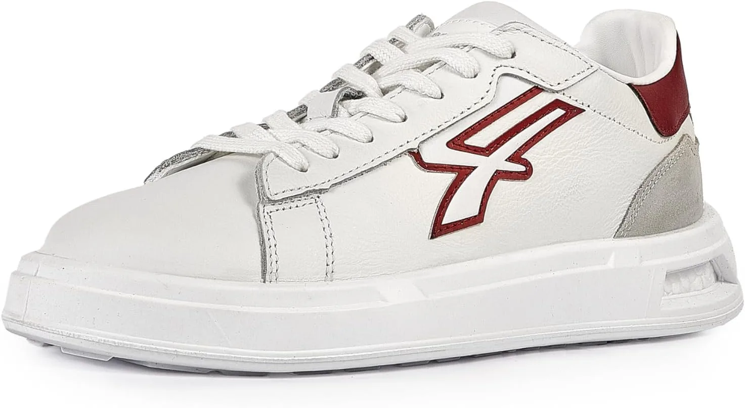 U-Power Urban Lifestyle Lilas White Red Beige Мягкие кожаные спортивные повседневные кроссовки с нескользящей подошвой и вставкой Infinergy, идеально подходят для повседневного использования U Power, белый/красный/бежевый
