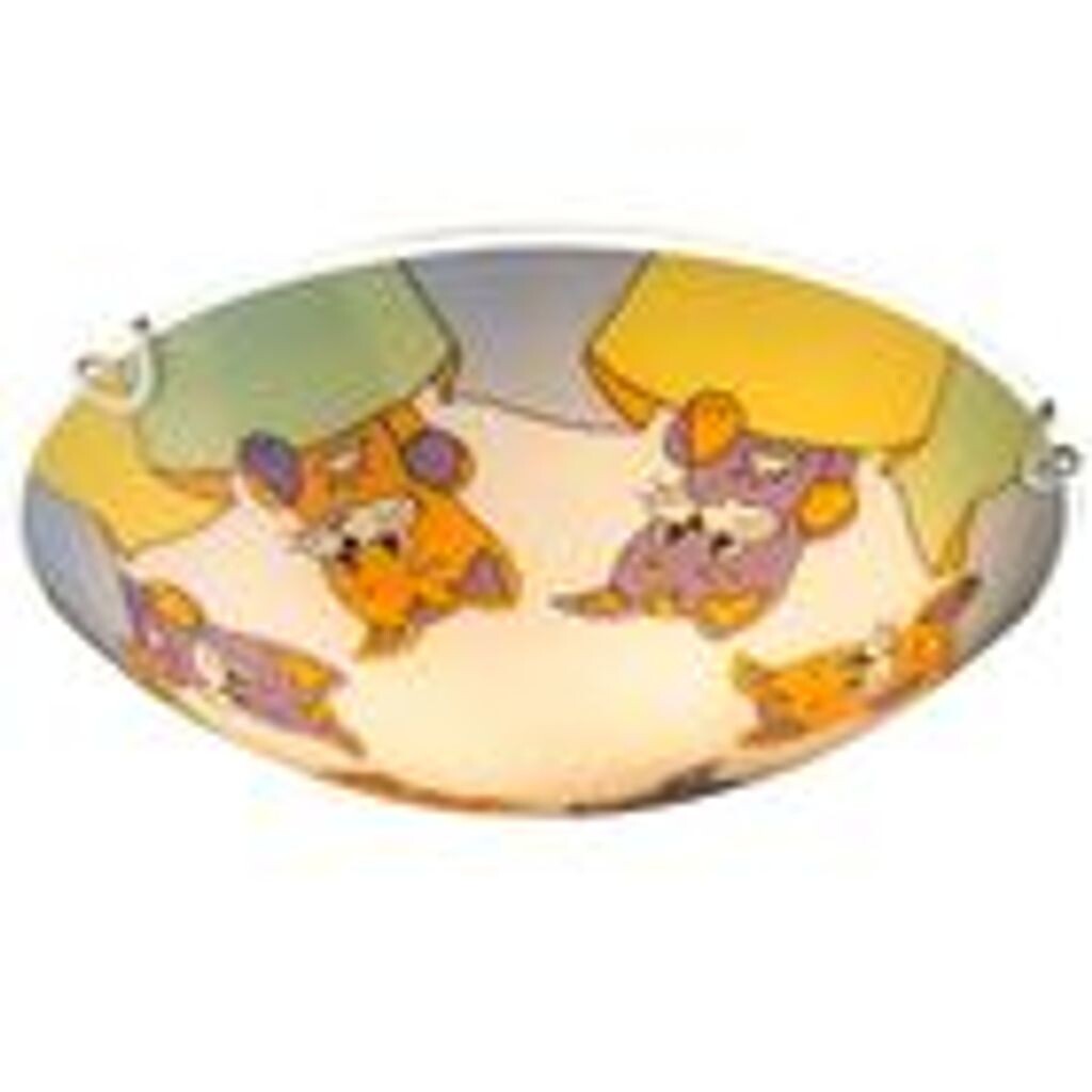 

Детский потолочный светильник, цветное стекло, дизайн кота, 30 см etc-shop, мультиколор