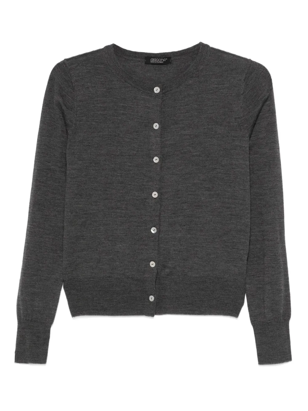 

Кардиган из шерсти мериноса Aragona, серый