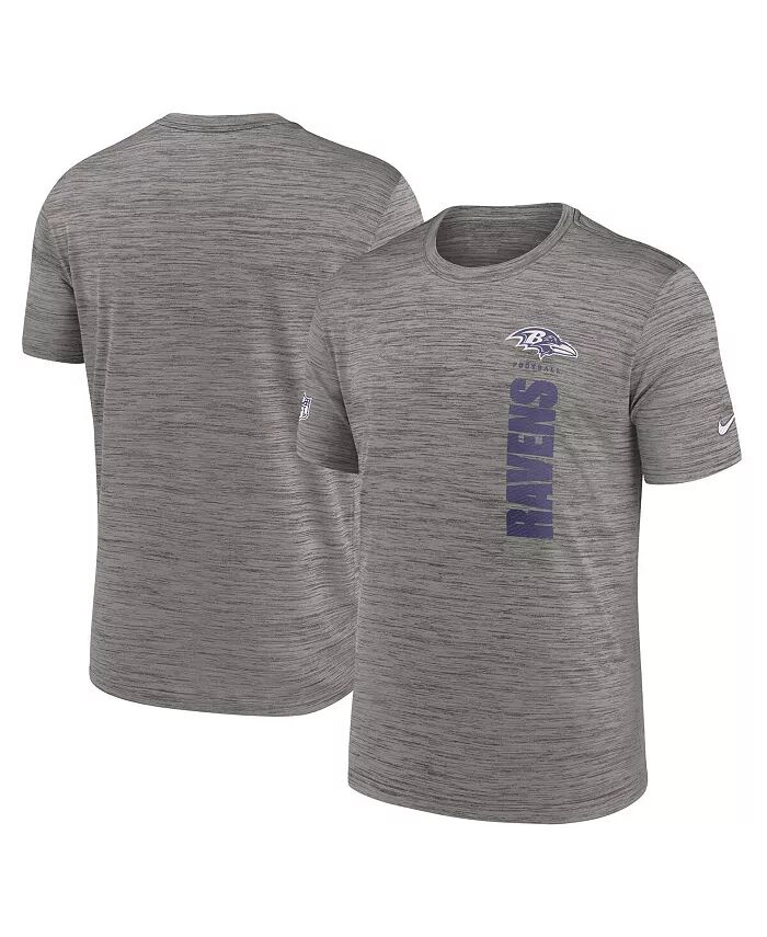 

Мужская серая футболка Baltimore Ravens 2024 Sideline Velocity Performance Nike