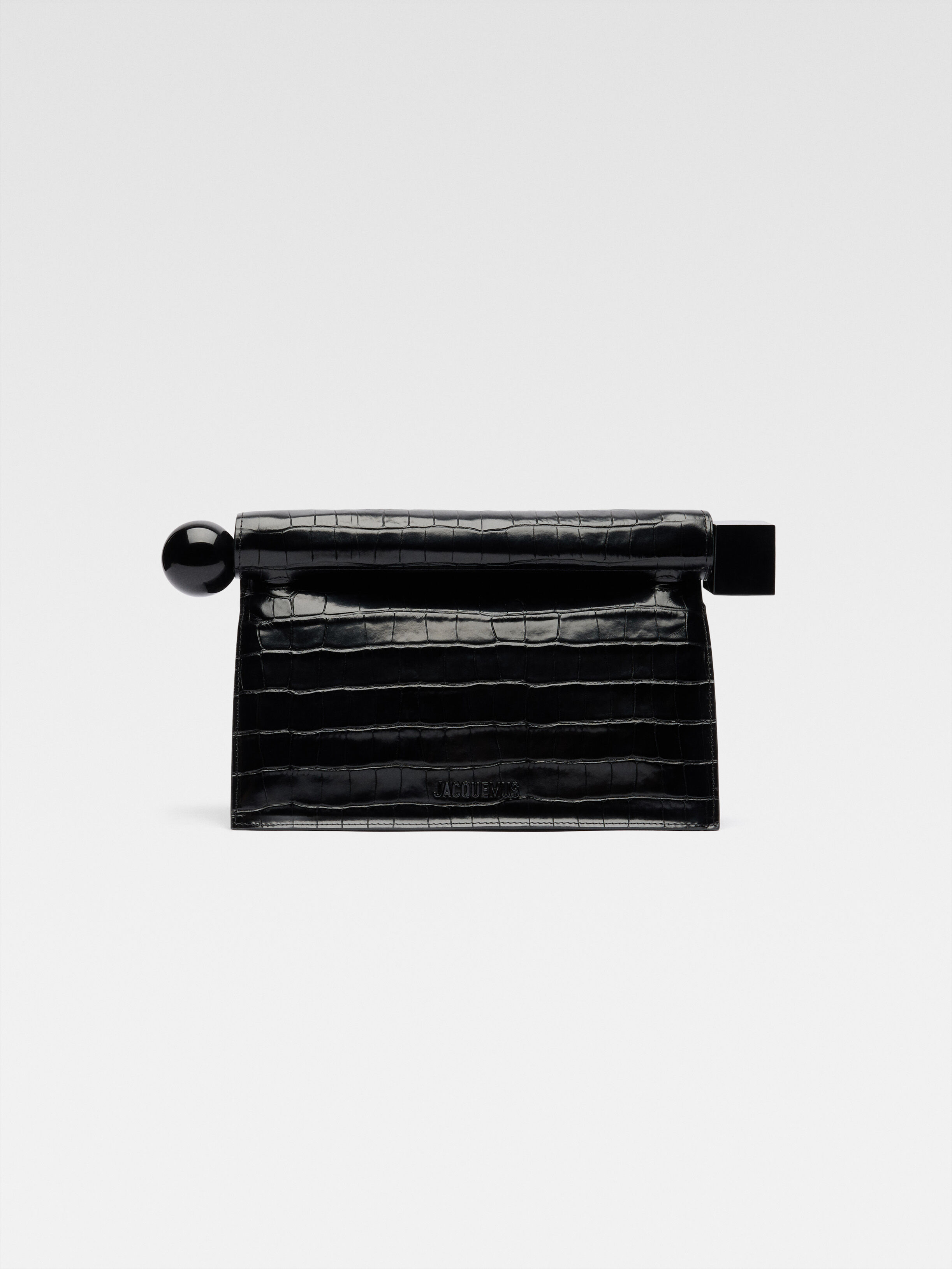 

Клатч Take-out JACQUEMUS The Rond Carré clutch, черный