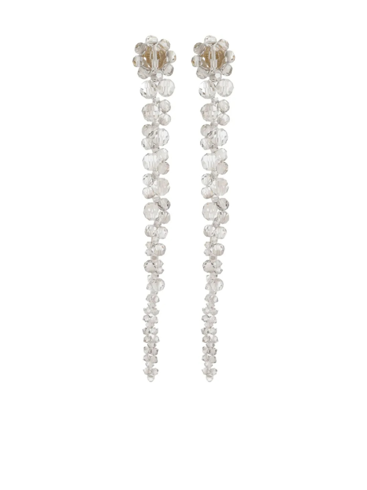

Серьги Simone Rocha, украшенные кристаллами, серый