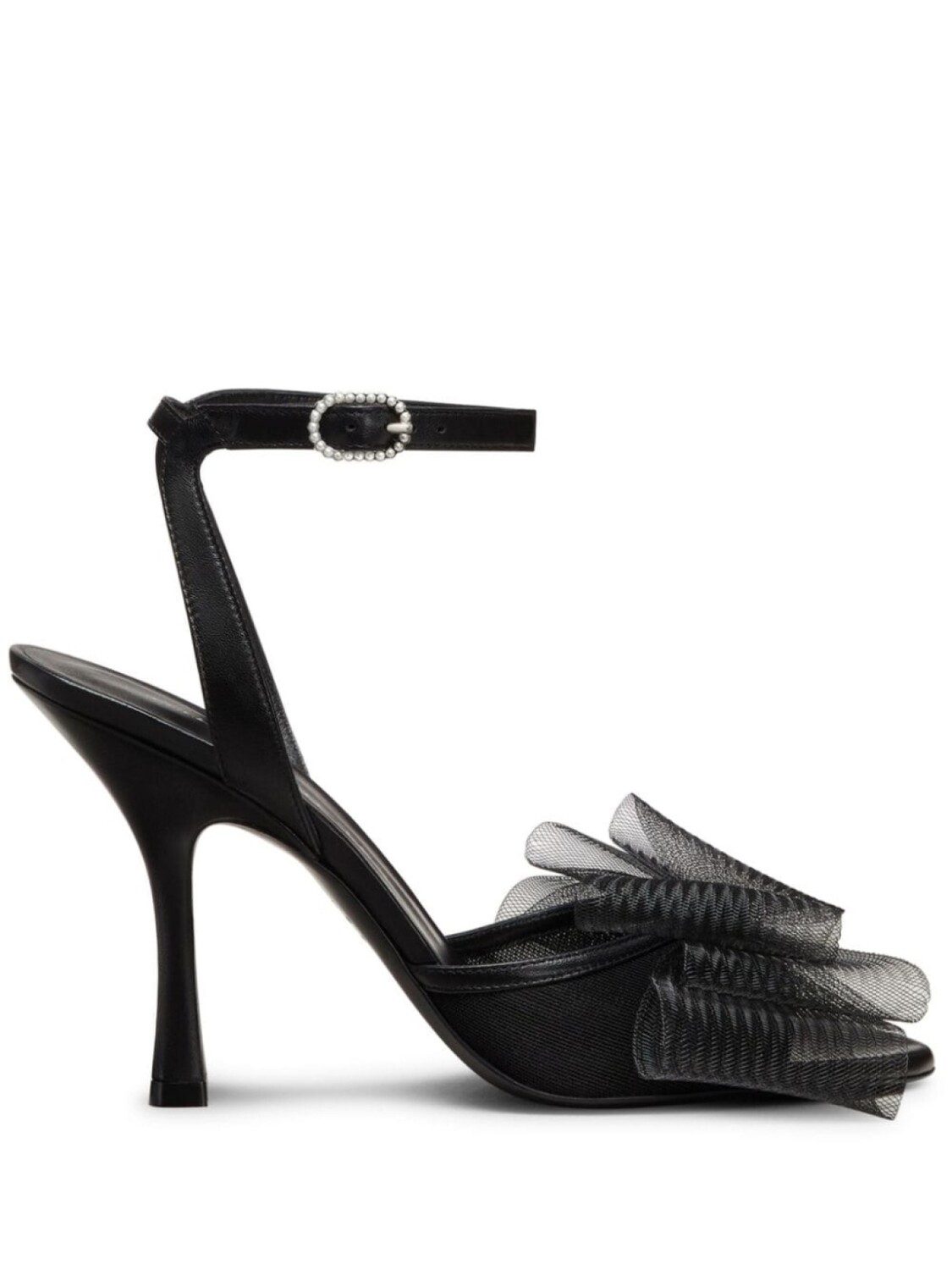

Сандалии Stuart Weitzman 100 мм Blushing Bow, черный