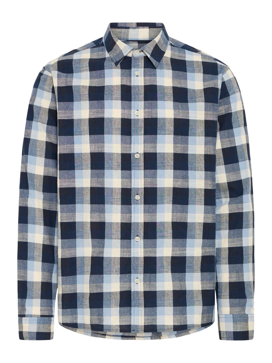 

BLEND Рубашка на пуговицах 'BHDaris' обычного кроя в темно-синем цвете