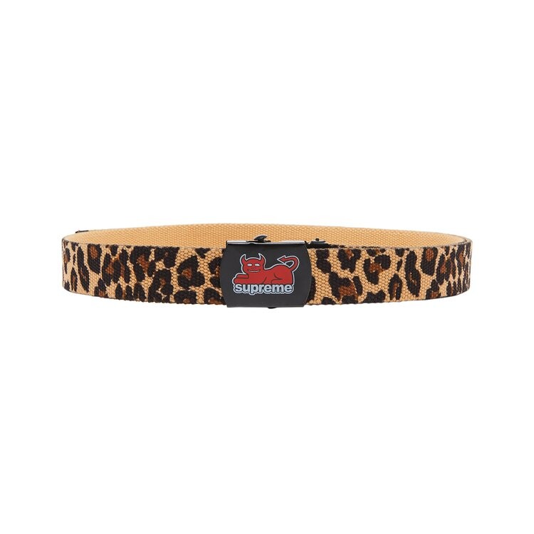 

Ремень Supreme x Toy Machine Webbing Belt, цвет Leopard