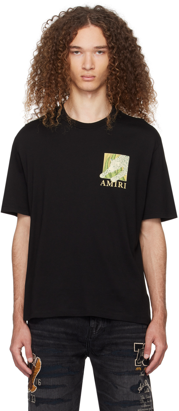 

Футболка с леопардовым принтом AMIRI