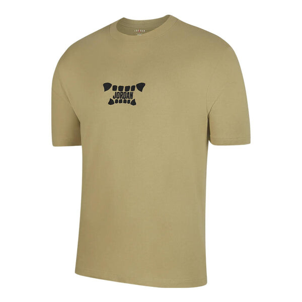 

Футболка Men's Air Jordan Logo Alphabet Printing Round Neck Cotton Short Sleeve Green T-Shirt, мультиколор
