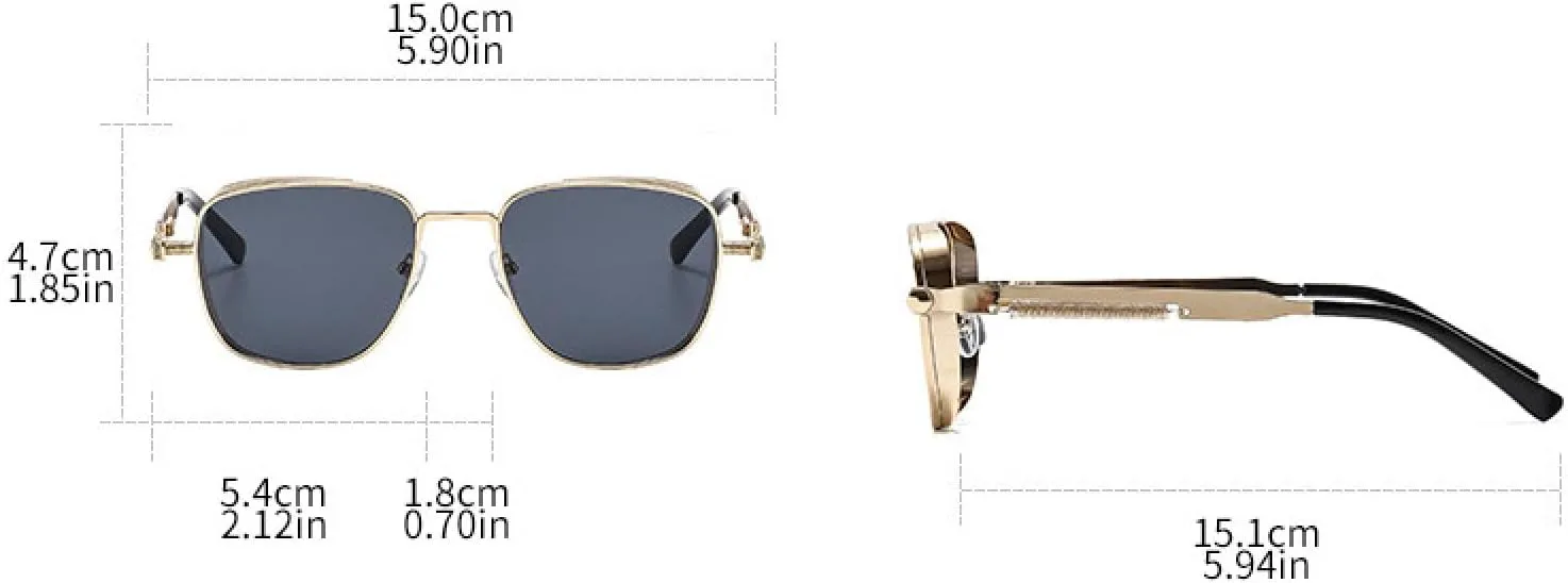 

Солнцезащитные очки с защитой от УФ-излучения UV400 | Металлические | Для женщин и мужчин | Для занятий спортом на открытом воздухе и вождения DSVIGF, Gold-red