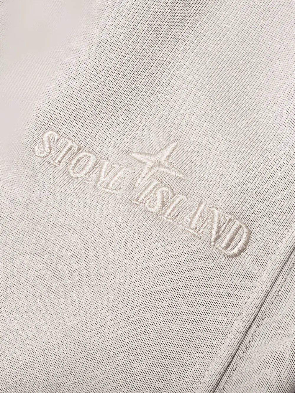 Спортивные брюки с вышитым логотипом Stone Island, серый — фото 3