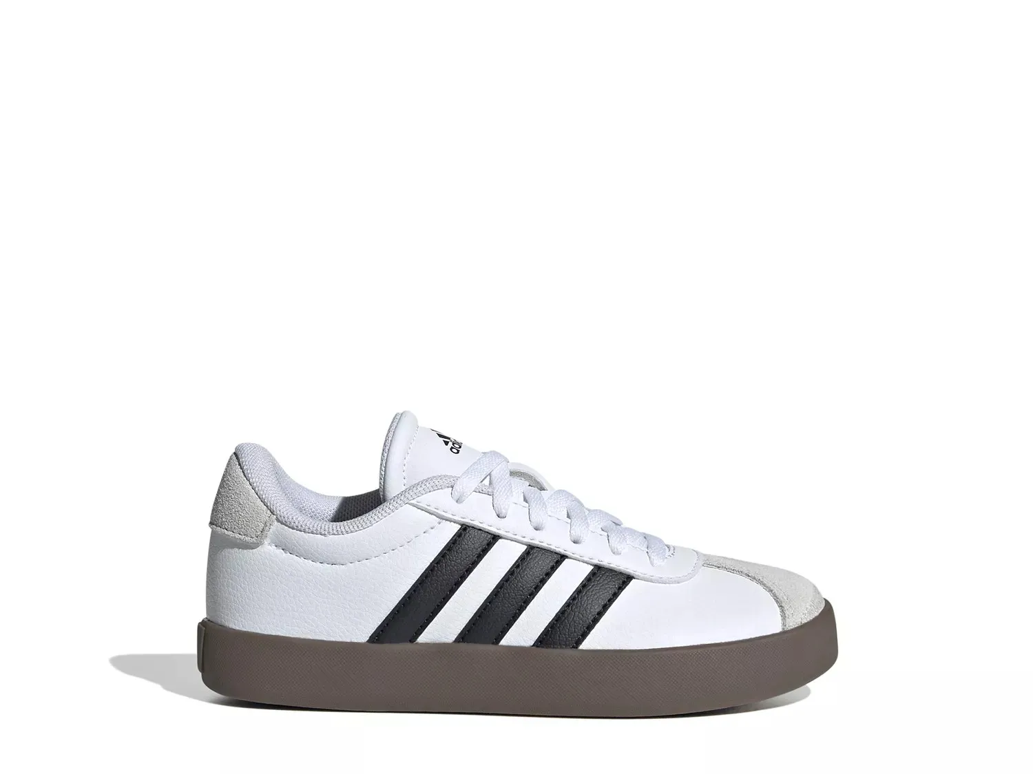 Кроссовки Adidas VL Court 3.0 — детские, белые/черные — фото 3