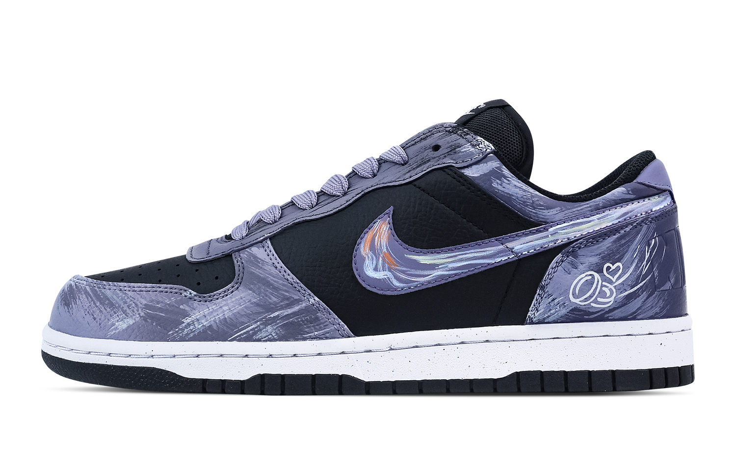 

Большая мечта устойчивые к истиранию дышащие низкие кроссовки для скейтбординга мужские черные с фиолетовым Nike, черный фиолетовый