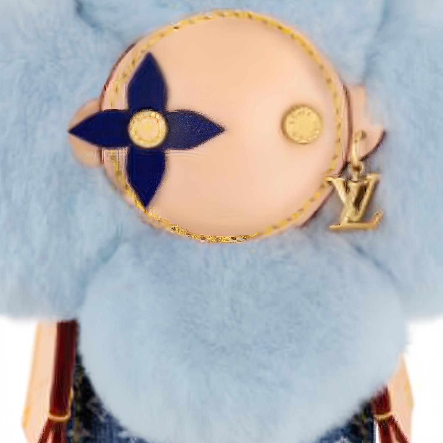 LOUIS VUITTON Кожаный кулон-сумка товар для женщин синий, Blue — фото 4